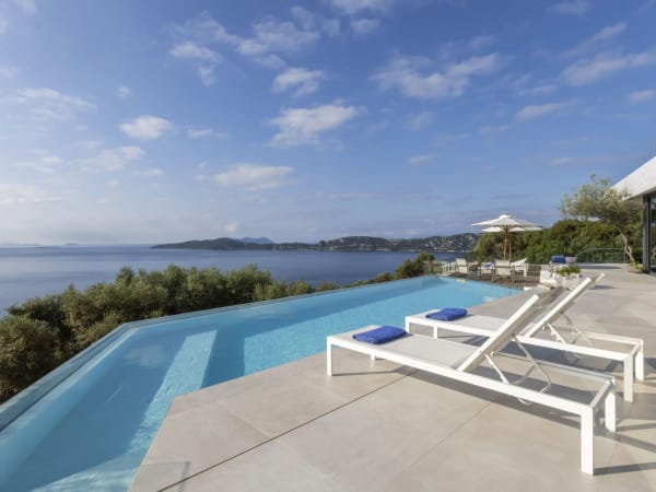 The stunning infinity pool at Galatea with its enviable sea views.